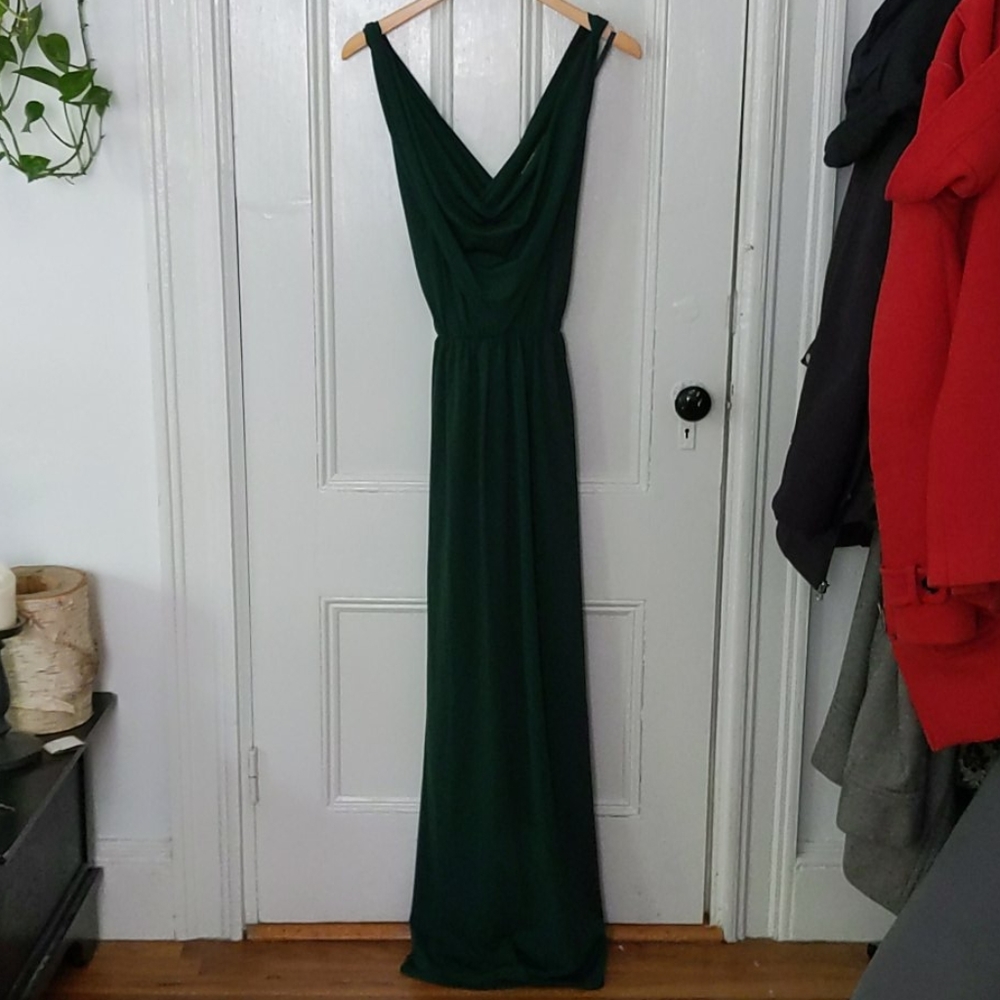 Vera Wang Green Formal Maxi